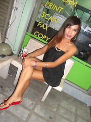 Ladyboy Nam is ready for a night on Walking Street and sex - Asian ladyboys porn at Thai LB Sex