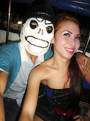 Small titty cute Kathoey May sucks a dildo before cock - Asian ladyboys porn at Thai LB Sex