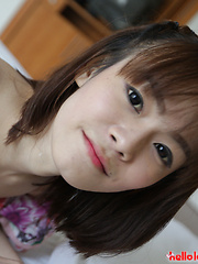 19 year old petite and shy Thai ladyboy striptease - Asian ladyboys porn at Thai LB Sex