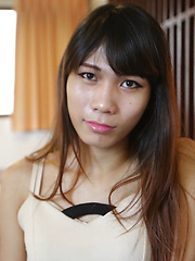 19 year old horny Thai ladyboy does a striptease for white tourist - Asian ladyboys porn at Thai LB Sex