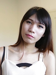 Flat-chested Thai Ladyboy can't get enough white cock - Asian ladyboys porn at Thai LB Sex